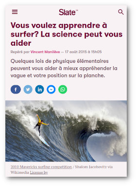 Slate surfing science